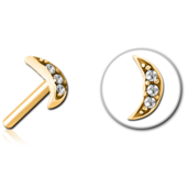 Ozdoba měsíček push-in s crystaly