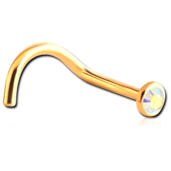 Pozlacená nosovka 0.8/6.5 crystal aurore boreale