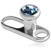 Šperk pro microdermal 1.6/2.0/4.0 aquamarine - sterilní obal