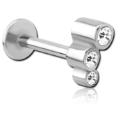 Labreta se třemi crystaly