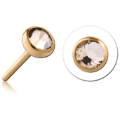 Pozlacená ozdoba s crystalem 2.5 - sterilní obal