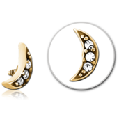 Pozlacená ozdoba měsíček 1.2