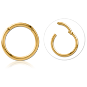 Pozlacený titanový kroužek 1.2/7.0