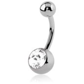 Anodizovaná pupíkovka 1.6/10.0 crystal - sterilní obal