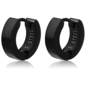 Náušnice - černý kroužek