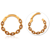 Pozlacený kroužek s crystaly 1.2/8.0