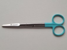 Nůžky rovné tyrkysová - 14 cm