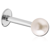 Labreta s bílou perličkou 1.2/6.0