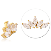 Pozlacená ozdoba lístečky 1.2