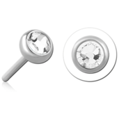 Titanová ozdoba push-in 2.5 crystal - sterilní obal