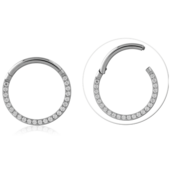 Titanový kroužek s crystaly 1.2/6.0